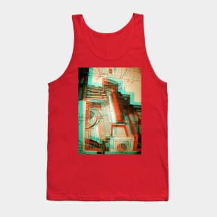 Architectural Engraving Glitch version Tank Top